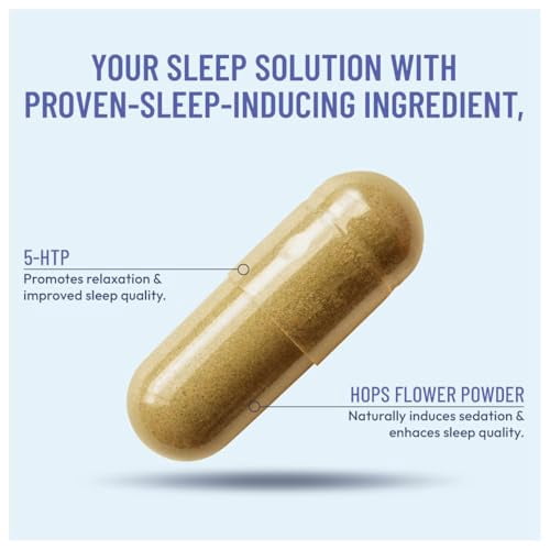 Somulin Nighttime Sleep Aid - Natural Sleep Supplement for Adults, 60 Count