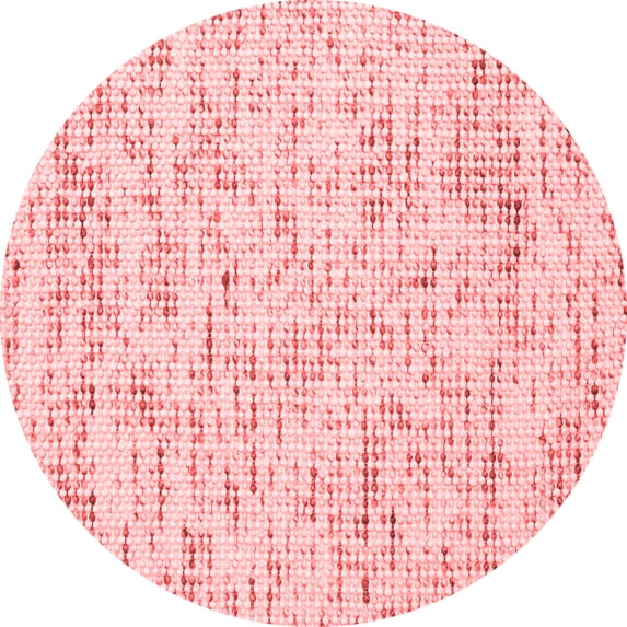 Ahgly Company Indoor Round Abstract Red Contemporary Area Rugs, 8' Round