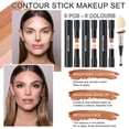 thumbnail image 4 of Set de barras de maquillaje LemonSac, 6 colores, con brocha y esponja, 4 of 7