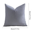 thumbnail image 3 of Fundas de almohada impermeables para exteriores con estampado clásico de cuadros para patio, piscina, jardín y sofá: fundas decorativas para cojines con textura tejida, fáciles de limpiar., 3 of 6