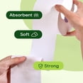 thumbnail image 4 of Bamboo Toilet Paper, Septic Safe Toilet Tissue, 9 Mega Rolls, 600 Sheets Per Roll, Tree Free, Non Toxic, 2 Ply, Soft and Absorbent, Eco Friendly Dye-Free Paper, 4 of 5