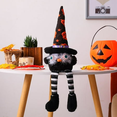 

Yannee Halloween Owl Faceless Gnome Doll With Lights Hanging Pendant Tree Decor