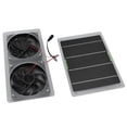 thumbnail image 4 of Ccdes Solar Fan Kit,Solar Panel,Solar Panel Fan Kit 100W 12V Waterproof Portable Dual Exhaust Fan Solar Panel Set For Home Greenhouse, 4 of 7