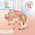 thumbnail image 5 of The New York Doll Collection Toy Shopping Cart with Basket, Floral, 5 of 6