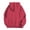 Red, variant on Hoodies for Women Classic Full Zip Hoodie Breathable Cotton Blend Relaxed Fit Solid Color Hooded Sweatshirt with Front Pockets Women Sweater Orange XL