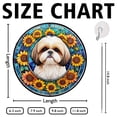 thumbnail image 3 of 89Bloom Shih Tzu Window Hanging Stained Glass, Shih Tzu Suncatchers for Windows Stained Glass, Stained Glass Dog suncatcher, Dog Stained Glass, 3 of 8