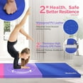 thumbnail image 2 of Matladin 8 FT Folding Gymnastics Gym Exercise Aerobics Mat, 8’x 2’ x 2” PU Leather Tumbling Mats for Stretching Yoga Cheerleading Martial Arts, Play, 2 of 7