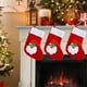 thumbnail image 4 of xihome Calcetn navideño de terciopelo con colgador de cuerda - Bolsa de regalo decorativa navideña de 16,8 x 11,9 cm, 4 of 6