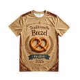 thumbnail image 4 of Bibifish Mens T Shirts Short Sleeve Crew Neck Pretzel Oktoberfest Print Tees German Festival Vintage Casual Daily Tops, 4 of 4