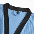 thumbnail image 5 of NOLDARES Mens Robe Cotton Terry Cloth Shower Bathrobe Spa Towel Bath Robes for Men(Sky Blue,L), 5 of 9
