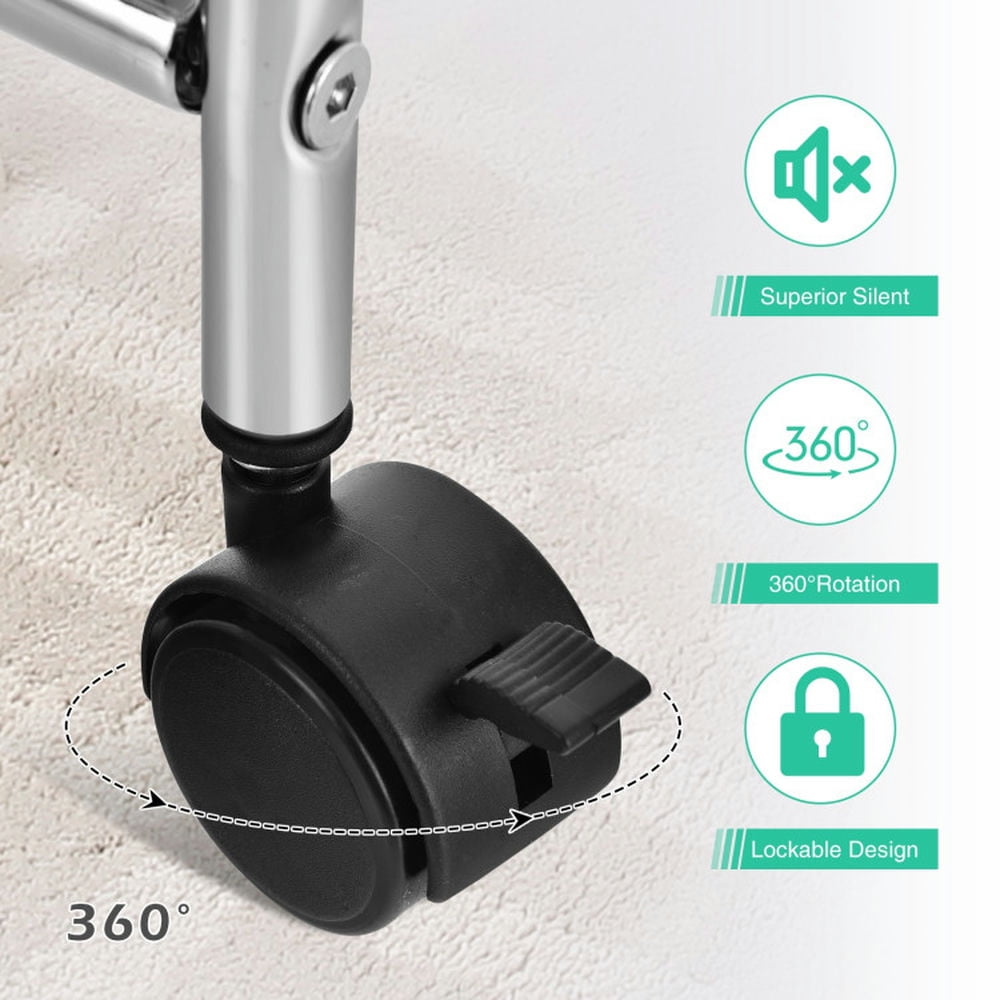 Demi Bonn 10 Drawer Rolling Storage Cart Organizer with 4 Universal Casters, Multicolor