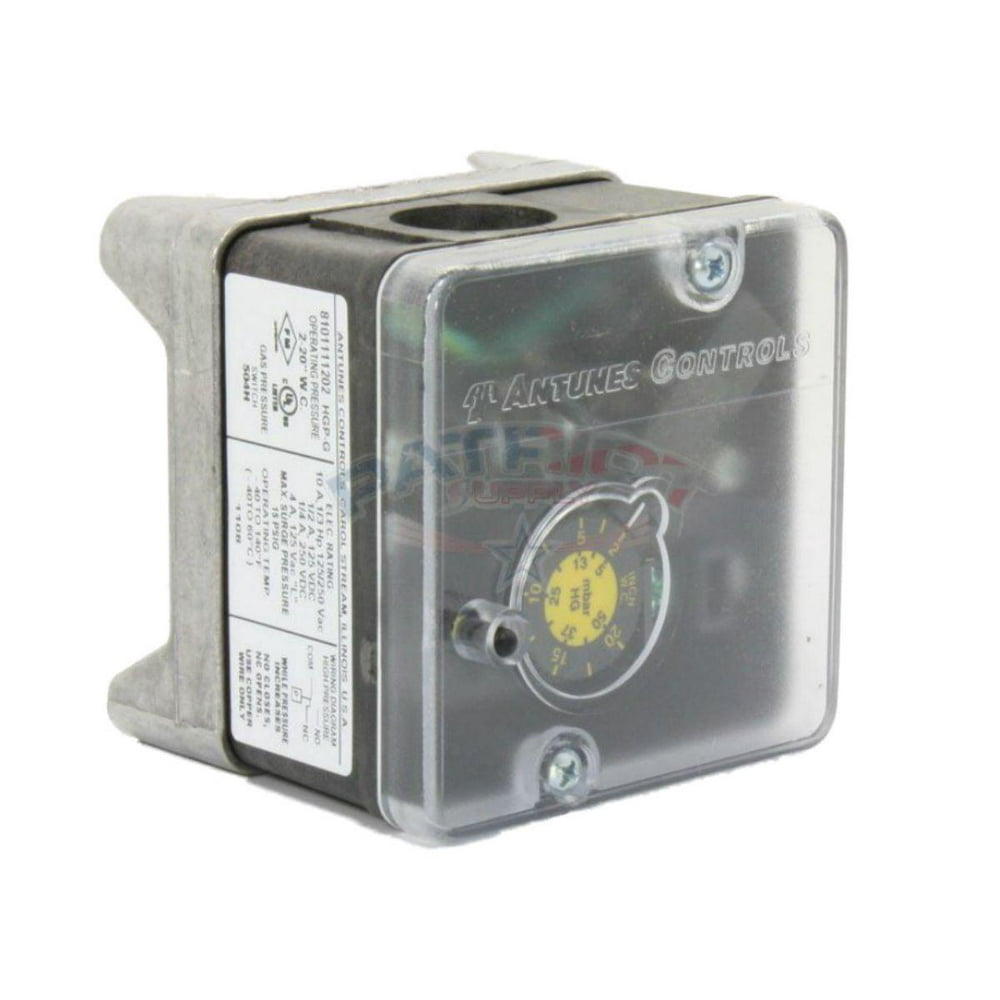 Antunes 8101111202 HGPG 220" W.C. Manual Reset Gas Pressure Switch