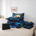 thumbnail image 6 of Erosebridal Soccer Theme 7-Piece Bedding Comforter Set,Boys Ball Sport King Bedding Sets For Kids,Reversible black, 6 of 7