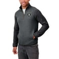 thumbnail image 4 of Men's Darius Rucker Collection by Fanatics Black Las Vegas Raiders Tonal Quarter-Zip Jacket, 4 of 5