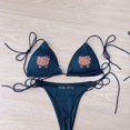 thumbnail image 1 of Sanrio-Bikini de Hello Kitty de Anime japonés Y2K para chicas picantes, traje de baño Sexy para la playa, traje de baño dividido con almohadillas para el pecho, 1 of 4