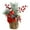 B, variant on 11 Inch Small Christmas Tree Artificial Mini Tabletop Christmas Tree with Pine Cones Red Berries Holiday Ornaments for Indoor Outdoor Home Room Party Winter Christmas Decorations Centerpiece