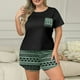thumbnail image 4 of MKLEKYY Conjunto De Pijama Corto De Talla Grande Para Mujer Con Estampado De Leopardo, 4 of 4