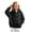 Black, variant on Girls Solid Color Full Zip Hooded Sweatshirt, Kids Zip‑Up Hoodie Jacket, Loose Fit Casual Outerwear Tops for Autumn Winter Daily School Outdoor Travel Wear(Pink,7-8 Years)