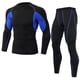 thumbnail image 1 of Sonducket Conjuntos de ropa interior térmica de invierno para hombre, Calzoncillos largos a prueba de viento, mallas elásticas de manga larga, traje para conjuntos de ropa Negro y azul SG Sonducket AP013580-01, 1 of 6