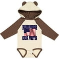 thumbnail image 3 of Inktastic Veteran Remember our Vets Boys or Girls Long Sleeve Baby Bodysuit, 3 of 5