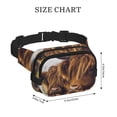 thumbnail image 4 of Disketp Portrait Of Cow With Its Baby Cow Riñonera de Doble Capa, Bolsa de Cintura Ajustable para Viajes, Correr y Senderismo, Riñonera Ligera para Hombre y Mujer, 4 of 9