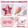 thumbnail image 2 of Sequin Cowboy Hat for Women With Sunglasses, 2 Pieces Set Party Cap Dance Party Cowboy Hat For Birthday Wedding Festival Halloween, 2 of 5