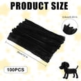 thumbnail image 3 of 100 Pcs Black Pipe Cleaners 12 Inch, Thick Chenille Stems for Crafts, Fuzzy Craft Sticks for DIY Flowers, Craft Supplies, 3 of 7