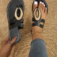 thumbnail image 5 of Willtoo Flat Sandals for Women Dressy Summer Slip On Sandals Beach Sandals Non Slip Comfortable Flip Flops with Arch Support, 5 of 5