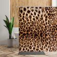 thumbnail image 3 of Brown Leopard Printed Shower Curtain Bathroom Curtains Waterproof Fabric Home Partition Screen Living Room Bathtub Curtains Sets, 3 of 7