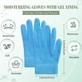 thumbnail image 4 of Guantes hidratantes JINMJMXG para manos secas con forro de gel azul, 4 of 5
