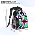 thumbnail image 2 of Goofa The Nightmare Before Christmas Pattern Casual Backpack – School Backpack Lightweight & Ergonomic Design, Water-Resistant, Spacious & Comfortable, Travel, 2 of 6