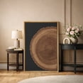 thumbnail image 2 of Framed Canvas Print Tree Ring Wall Art Rustic Nature Decorative for Living Room Bedroom - 16"x24" NATURAL, 2 of 8