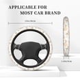 thumbnail image 5 of Balery Air Balloon and Flower print Steering Wheel Covers Elastic Skidproof Steering Wheel Protective Cover Case for Men Women Universal 15 Inches Cars Accessories, 5 of 8