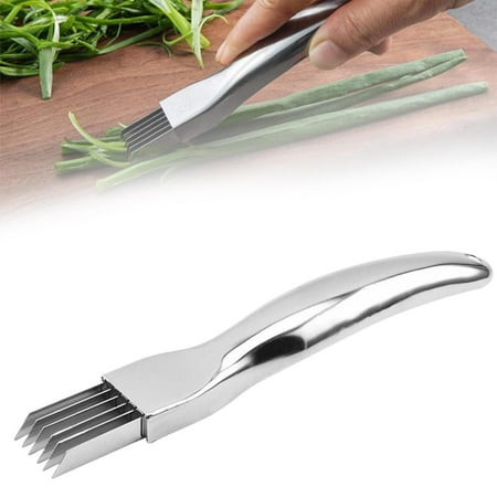 

Yehailo Silk The 2024 New Upgrade Stainless Steel Chopped Green Onion Kitchen Vegetable Cutter Sharp Scallion Shredding Cutter Household Multifunctional Food Slicer Gadget Kitchen Essentials
