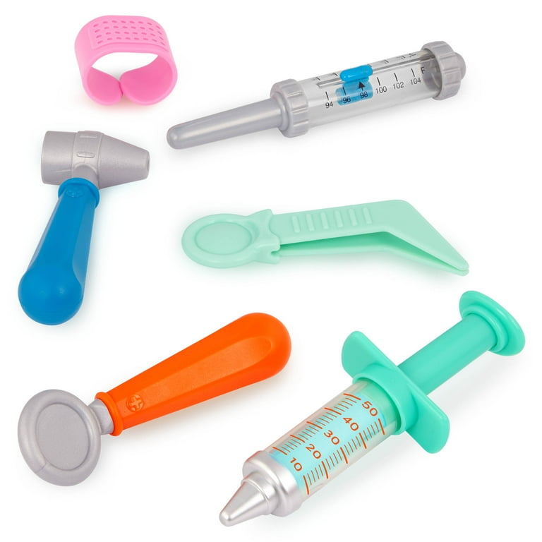 Battat Mini Medic Doctor Plastic Play Set with 10pcs and Storage