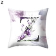 thumbnail image 2 of Ludlz Watercolor Painting A-Z Letters Throw Pillow Case Sofa Bed Decor Cushion Cover, 2 of 8