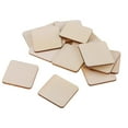 thumbnail image 4 of Unfinished Wood Pieces Rectangle100 Pieces / Square , Rustic Natural Wood Household Practices , 34x34mm, 4 of 8