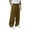 Earthy Yellow, variant on Mens Wide Leg Trousers Loose Fit Pleated Front Casual Pants Relaxed Fit Straight Leg Trousers for Daily Wear