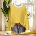 thumbnail image 4 of cocolona Womens Fall Tops Winter Fleece Warm Long Sleeve Shirts Fashion Solid Color Pullover Dressy Casual Blouses Christmas Gifts, 4 of 6
