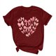 thumbnail image 1 of Blusas de Manga Corta para las Mujeres Divertida Impresión Cuello Redondo Camiseta Vintage, Blusas de Primavera para las Mujeres, 1 of 9