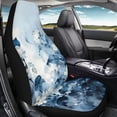 thumbnail image 4 of Uourmeti Blue Floral Watercolor Print Auto Seat Cushion Cover 1 Pieces Set Front Car Seat Cover Full Surround Durable Suitable for Regular Car Seats Truck, 4 of 6