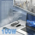 thumbnail image 3 of 100W USB C Type C Laptop Charger for Samsung Galaxy Book Pro 360 NP950QDB NP930QDB NP935QDC Galaxy Book Pro NP950XDB NP930XDB, Chromebook 4 4+ Plus, Notebook 7 9 Series Laptop Power Cord, 3 of 8