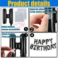thumbnail image 3 of 33PCS Set, milky white Birthday Balloon Party Decoration, Handmade Bow Combination, Color High-end Birthday Party Set Aluminum Foil Pull Flag, HAPPY BIRTHDAY Wall Decoration, 3 of 5