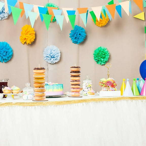 DEEPCRAFF 3Pcs Donut Stands Wooden Round For Doughnut Boards Donut Party Decorations