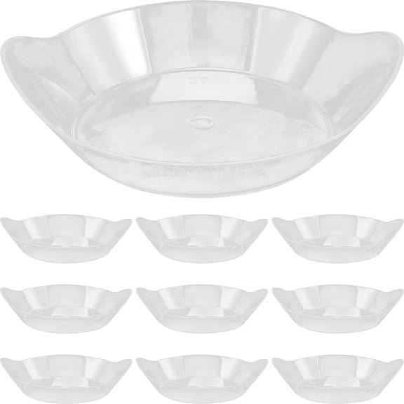 ACDANC 50 Pcs Dessert Bowl Disposable Ice Cream Cups Plastic Container Round
