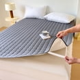 thumbnail image 2 of Waterproof Quilted Mattress Protector Cover Thickened Breathable Mattress Topper for Single or Double Bed (Grey,150x200cm), 2 of 7