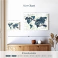 thumbnail image 4 of Elephant Stock Adventure Is Waiting Wolrd Map Wall Art - Horizontal Canvas Wall Art - Living Room Wall Decor - Map Canvas - Blue And Beige Decor - 12" x 8", 4 of 8