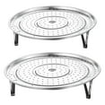 thumbnail image 4 of Steamer Rack,304 Stainless Steel Steamers Rack with Removable Stand,Pot Steaming Tray for Steamer Cookware Instant Pressure Cooker,Round Cooking Rack,Baking Cooling Steaming Grilling Rack,1 Pack,7.1", 4 of 9
