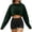 Green, variant on OGLCCG Cropped Sweatshirts for Women Oversized Crewneck Long Sleeve Drop Shoulder Tops Summer Lightweight Loose Fit Shirts for Women,L,Green