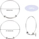 thumbnail image 2 of 12 pulseras de alambre expandibles de acero inoxidable, ajustables y a granel., 2 of 7